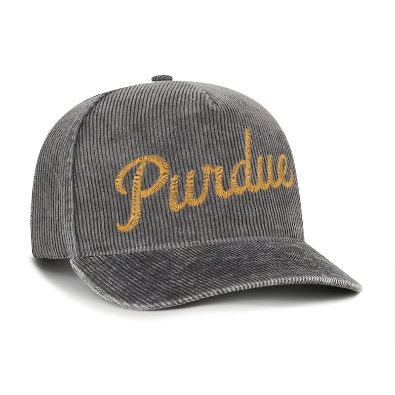 Men's '47  Gray Purdue Boilermakers Reclaim Snow Wash Corduroy Hitch Adjustable Hat