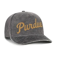 Men's '47  Gray Purdue Boilermakers Reclaim Snow Wash Corduroy Hitch Adjustable Hat
