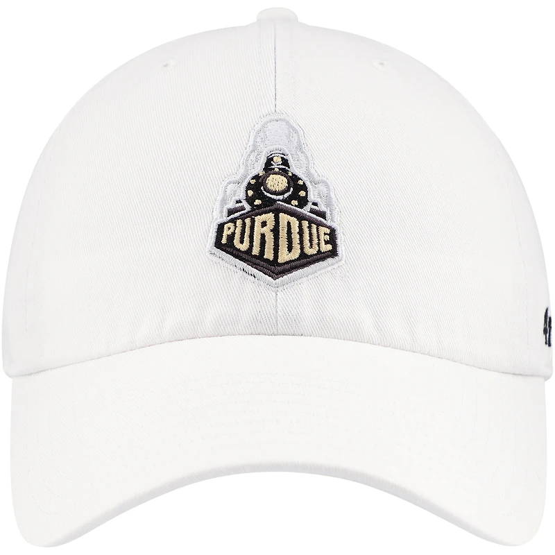 Men's '47 White Purdue Boilermakers Clean Up Adjustable Hat