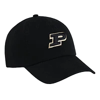 Casquette ajustable Ahead noire Purdue Boilermakers Largo pour homme