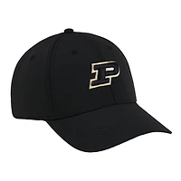Men's Ahead  Black Purdue Boilermakers Stratus Adjustable Hat