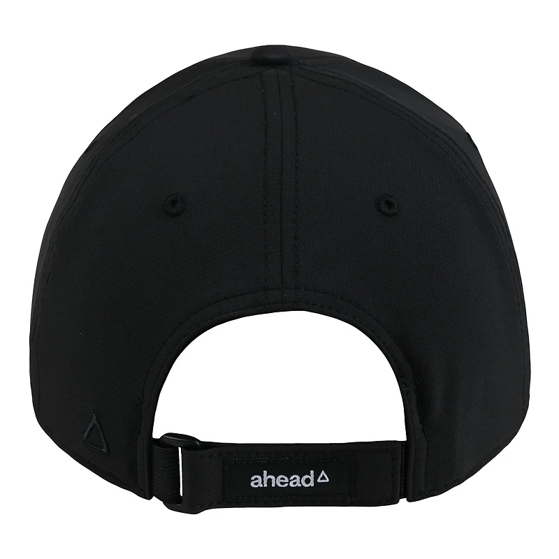 Casquette ajustable Ahead Stratus noire Purdue Boilermakers pour homme