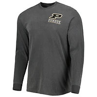 T-shirt noir à manches longues Purdue Boilermakers Circle Campus Scene pour homme