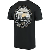 T-shirt noir Purdue Boilermakers Circle Campus Scene pour homme