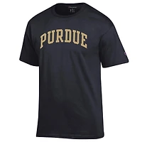T-shirt noir Champion Purdue Boilermakers Basic Arch pour homme