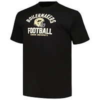 Men's Champion Black Purdue Boilermakers Big & Tall Football Helmet T-Shirt
