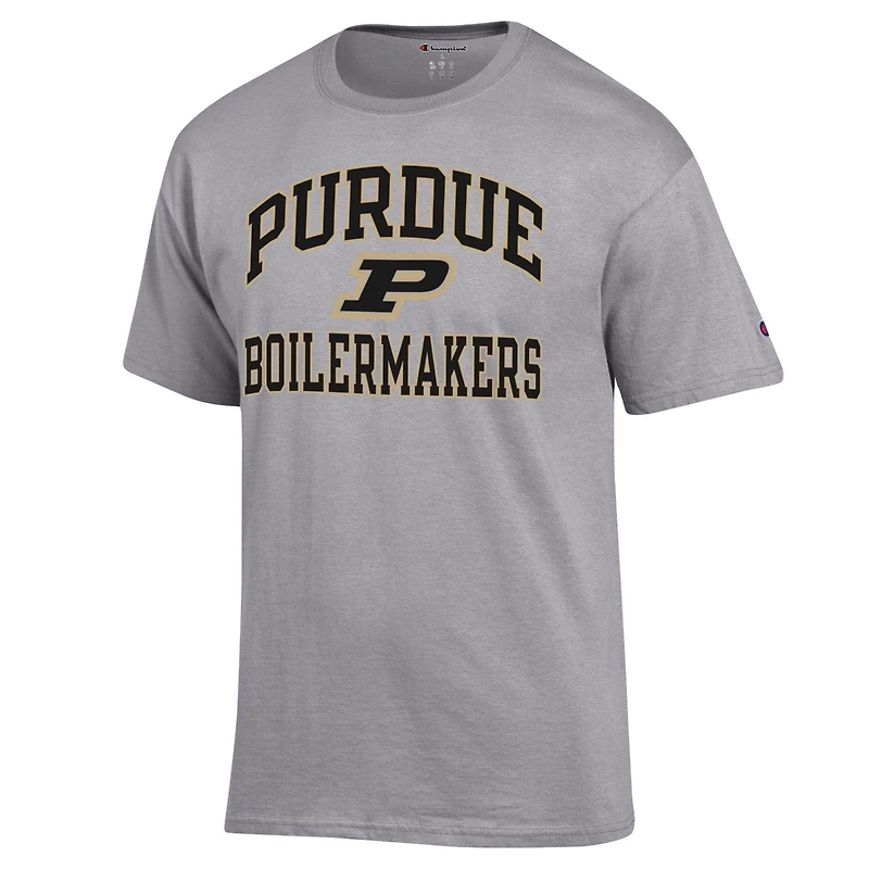 T-shirt Champion Heather Grey Purdue Boilermakers High Motor pour hommes