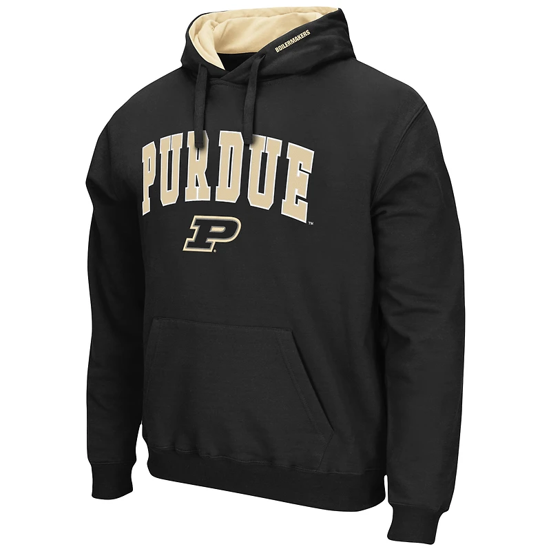 Men's Colosseum Purdue Boilermakers Arch & Logo 3.0 Pullover Hoodie