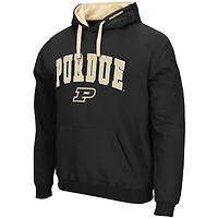 Men's Colosseum Black Purdue Boilermakers Big & Tall Arch Logo 2.0 Pullover Hoodie