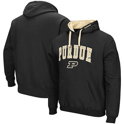 Colosseum Black Purdue Boilermakers Big & Tall Arch Logo 2.0 Pull à capuche pour homme