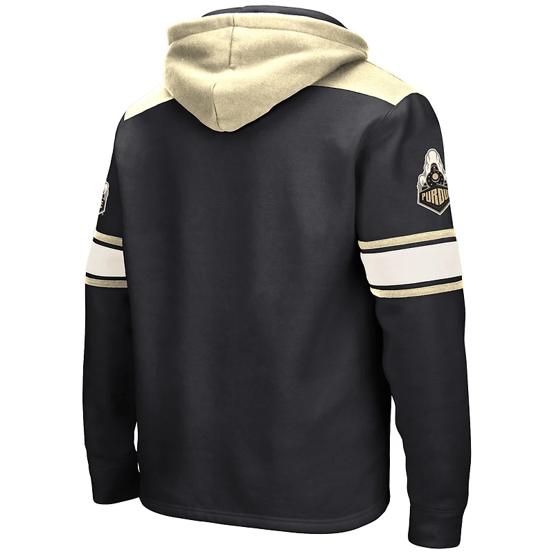 Chandail à capuchon lacets de hockey Purdue Boilermakers Big & Tall Colosseum pour hommes, noir