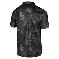 Men's Colosseum Black Purdue Boilermakers Big & Tall Palms Polo