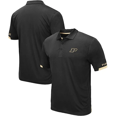 Polo Colosseum noir Purdue Boilermakers Big & Tall Santry pour hommes