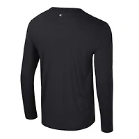 Men's Colosseum Black Purdue Boilermakers Color Pop Active Blend 2-Hit Long Sleeve T-Shirt