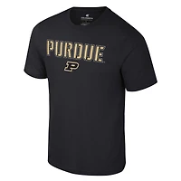 T-shirt Colosseum Black Purdue Boilermakers Color Pop Active Blend pour hommes