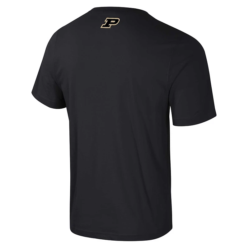 T-shirt Colosseum Black Purdue Boilermakers Color Pop Active Blend pour hommes