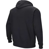 Men's Colosseum Black Purdue Boilermakers Double Arch Pullover Hoodie