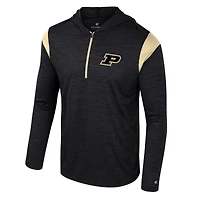 Coupe-vent à demi-zip Colosseum Black Purdue Boilermakers Dozer pour homme