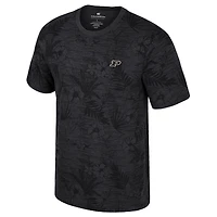T-shirt à imprimé floral noir Colosseum Purdue Boilermakers pour homme