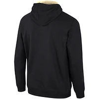 Men's Colosseum Black Purdue Boilermakers Half-Zip Hoodie