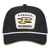 Casquette ajustable noire Colosseum Purdue Boilermakers Hits the Road Podium pour homme