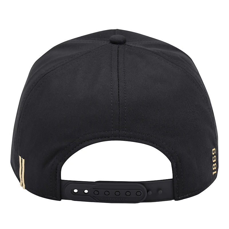 Casquette ajustable noire Colosseum Purdue Boilermakers Hits the Road Podium pour homme