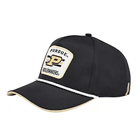 Men's Colosseum Black Purdue Boilermakers Hits the Road Podium Adjustable Hat
