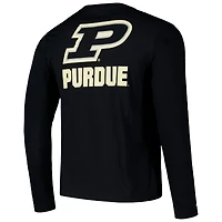 V110722 Purdue Mens CO3 Logo Lockup 3 Hit Activeblend LS Tee TEEMENL-S #25