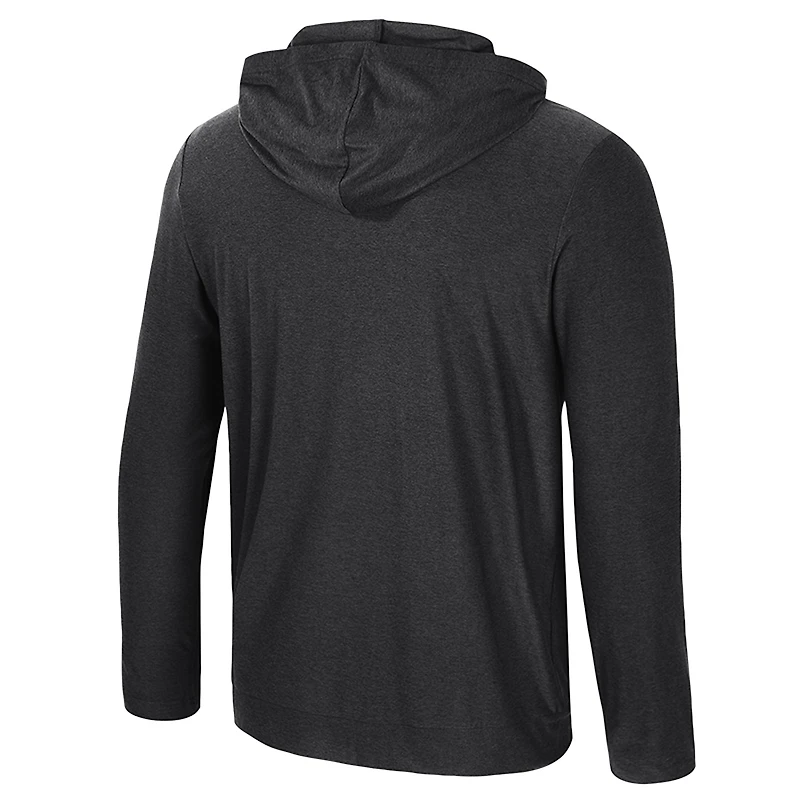 T-shirt à manches longues et capuche pour homme Colosseum Black Purdue Boilermakers