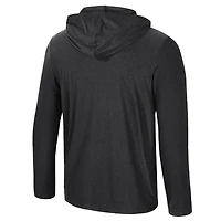 T-shirt à manches longues et capuche pour homme Colosseum Black Purdue Boilermakers
