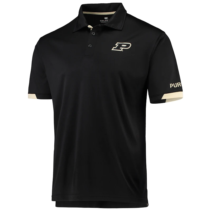 Polo léger Colosseum Black Purdue Boilermakers Santry pour hommes