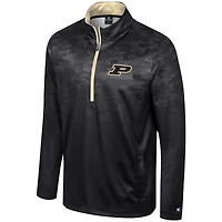 Colosseum Black Purdue Boilermakers The Machine Veste à demi-fermeture éclair pour hommes