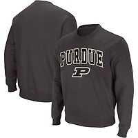 Sweat-shirt Colosseum Charcoal Purdue Boilermakers Arch & Logo pour hommes