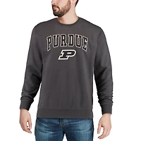 Sweat-shirt Colosseum Charcoal Purdue Boilermakers Arch & Logo pour hommes