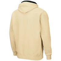 Sweat à capuche entièrement zippé Colosseum Gold Purdue Boilermakers Arch & Logo 3.0 pour hommes