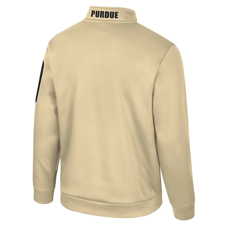 Veste polaire à fermeture éclair quart de tour Purdue Boilermakers Mainframe pour homme Colosseum Gold
