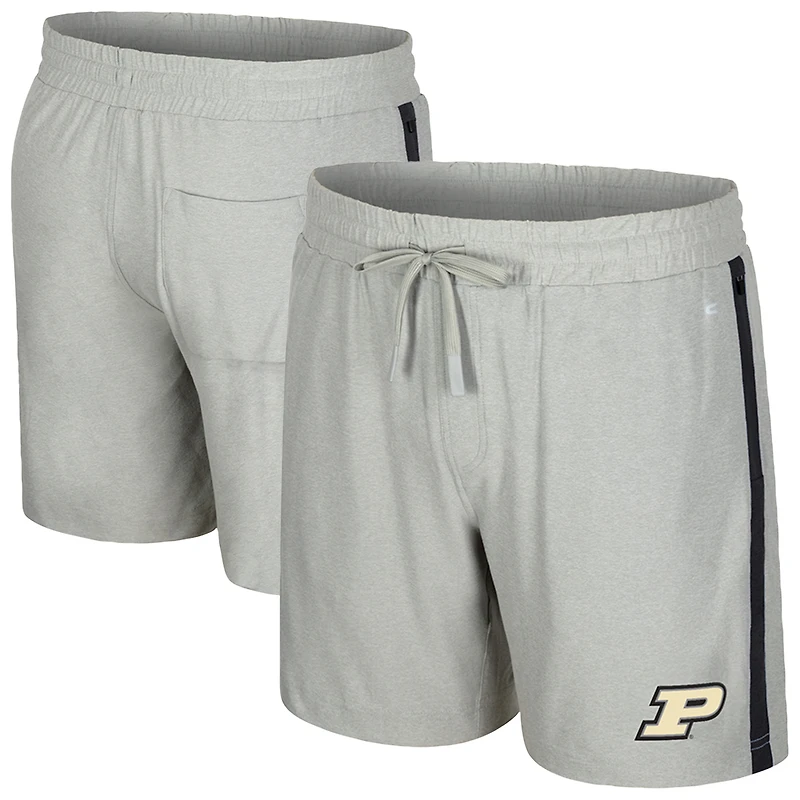 Men's Colosseum Gray Purdue Boilermakers Mac Shorts