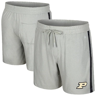 Men's Colosseum Gray Purdue Boilermakers Mac Shorts