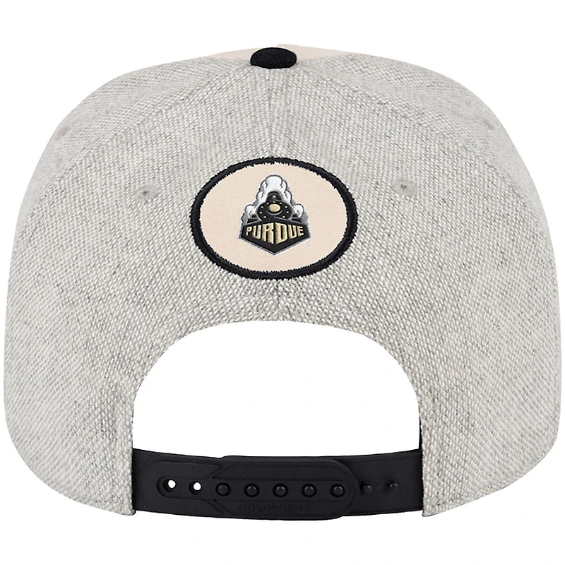 Casquette ajustable Frank Podium pour homme Colosseum Natural Purdue Boilermakers
