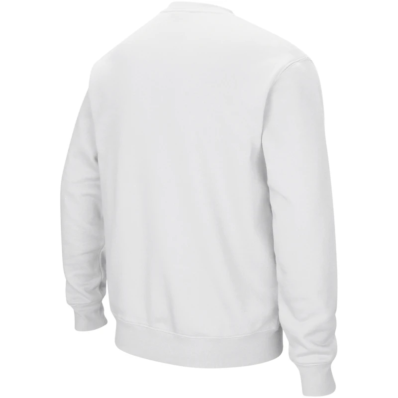 Colosseum White Purdue Boilermakers Arch & Logo Sweat-shirt à col ras du cou pour homme