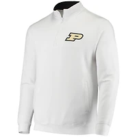 Men's Colosseum White Purdue Boilermakers Tortugas Logo Quarter-Zip Jacket