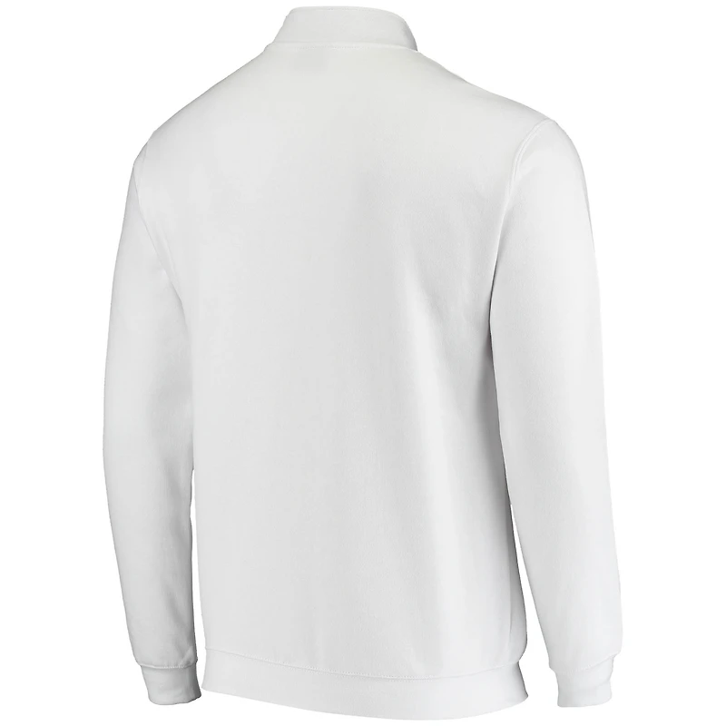 Men's Colosseum White Purdue Boilermakers Tortugas Logo Quarter-Zip Jacket