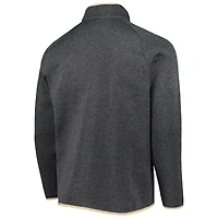 Men's Columbia Gray Purdue Boilermakers Canyon Point Omni-Shield Raglan Half-Zip Pullover Top