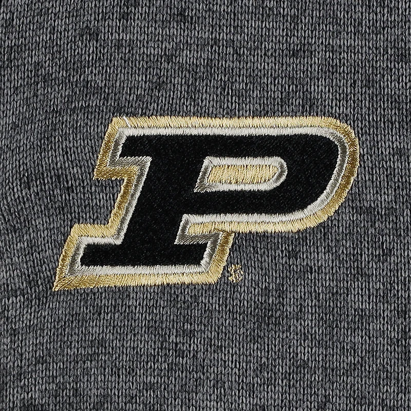 Men's Columbia Gray Purdue Boilermakers Canyon Point Omni-Shield Raglan Half-Zip Pullover Top