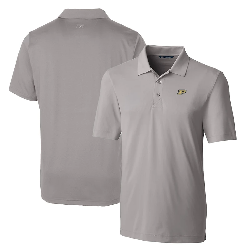 Polo extensible Forge gris pour homme, modèle Cutter & Buck, Purdue Boilermakers, grandes tailles