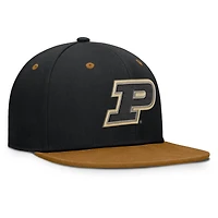 Casquette ajustée Purdue Boilermakers NoBo noire/marron pour homme
