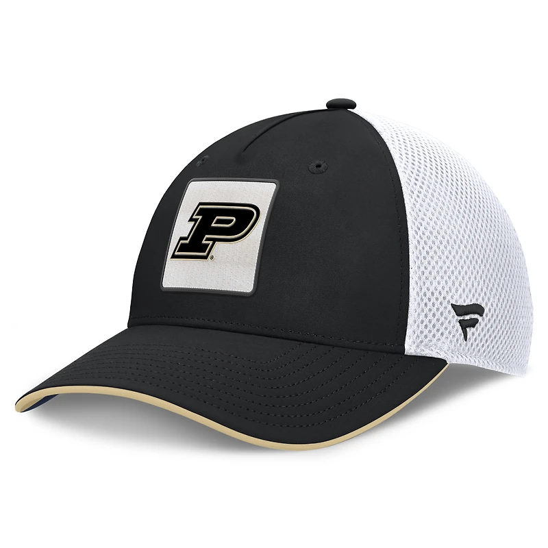 Men's Fanatics Black Purdue Boilermakers 5-Panel Matter Flex Hat