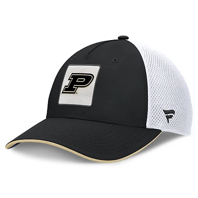 Men's Fanatics  Black Purdue Boilermakers 5-Panel Matter Flex Hat