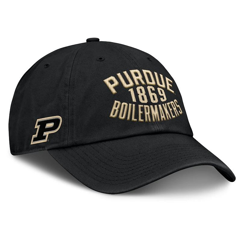 Casquette ajustable Fanatics noire Purdue Boilermakers Archer pour homme