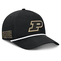 Men's Fanatics  Black Purdue Boilermakers Undertone Rope Adjustable Hat